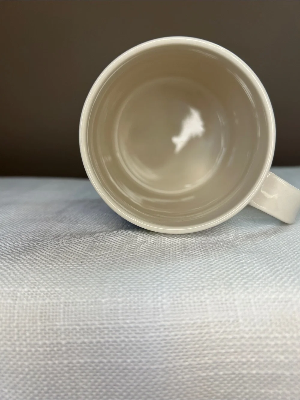 Anthropologie Ceramic Floral Monogram Mug - Blue R